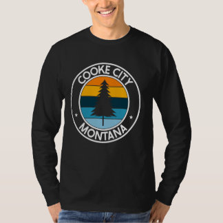 Cooke City Montana MT USA City Pride Retro Sunset T Shirt