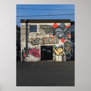 Cooke St Graffiti Färg, version nr 1 Poster