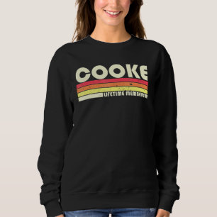 Cooke Surname Retro Vintage 80s 90-årsjubileum Reu T Shirt