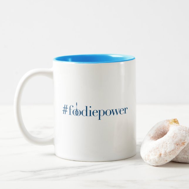 Cookens tvåtonade Cook #foodiepower Mugg (Med munk)