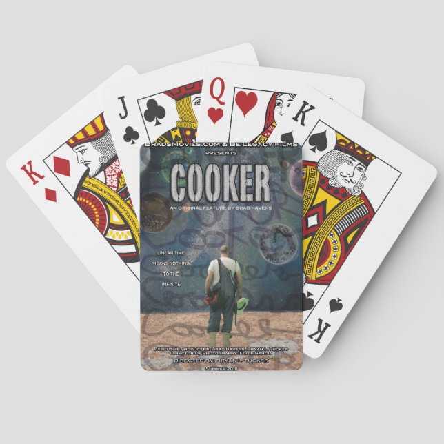 Cooker Poster design Casinokort (Baksidan)