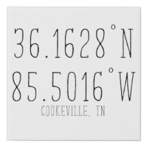 Cookeville Tennessee Wall Decor