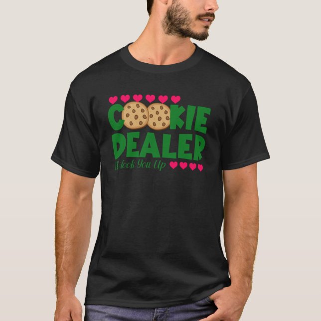Cookie-återförsäljare jag kommer att Krok dig stol T Shirt (Framsida)