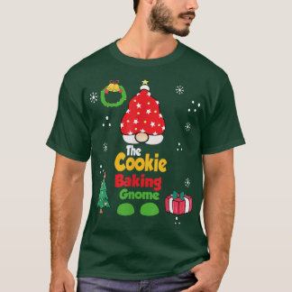 cookie bakande gnome roligt christmas pyjamas fo t shirt