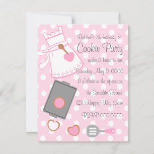Cookie Baker Inbjudningar