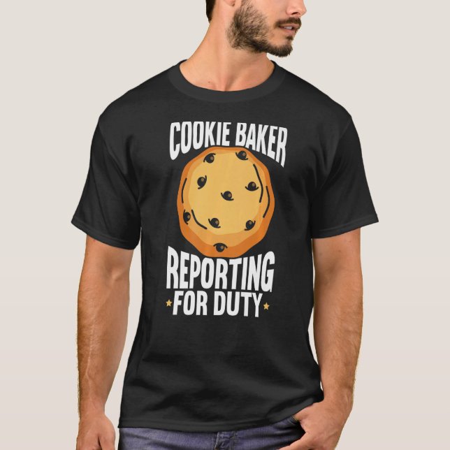 Cookie Baking Baker 8 T Shirt (Framsida)