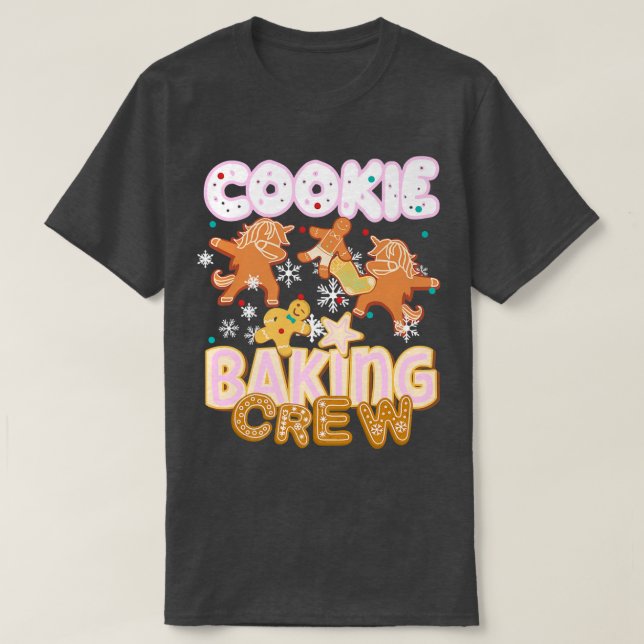 Cookie Baking Crew Authsible jul Baker Team T Shirt (Design framsida)