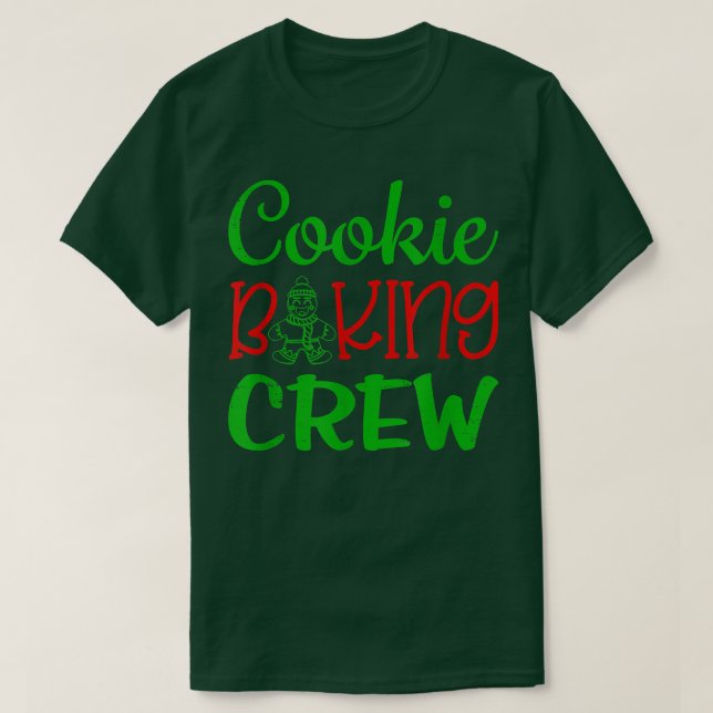 Cookie Baking Crew Baker Bake Kids Girls Women Xma T Shirt (Design framsida)