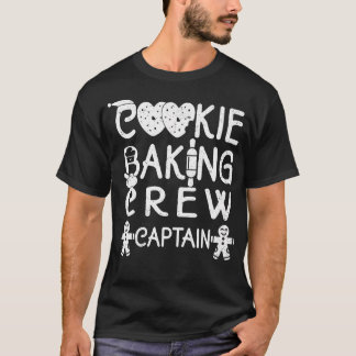 Cookie Baking Crew Captain Christmas Gingerbread X T Shirt