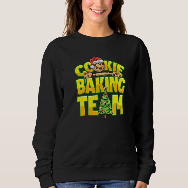 Cookie Baking Crew  Christmas Cookie Baking Team T Shirt (Framsida)