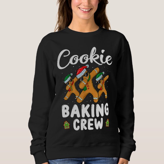 Cookie Baking Crew Christmas Family  Gingerbread T T Shirt (Framsida)