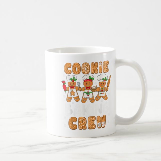 Cookie Baking Crew Christmas Funny Gingerbread Lov Kaffemugg (Höger)