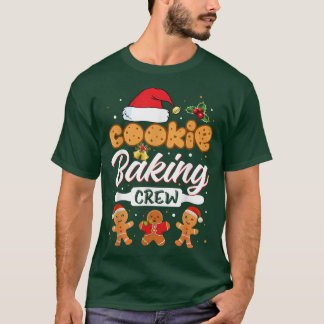 Cookie Baking Crew Christmas Santa Family Gingerbr T Shirt