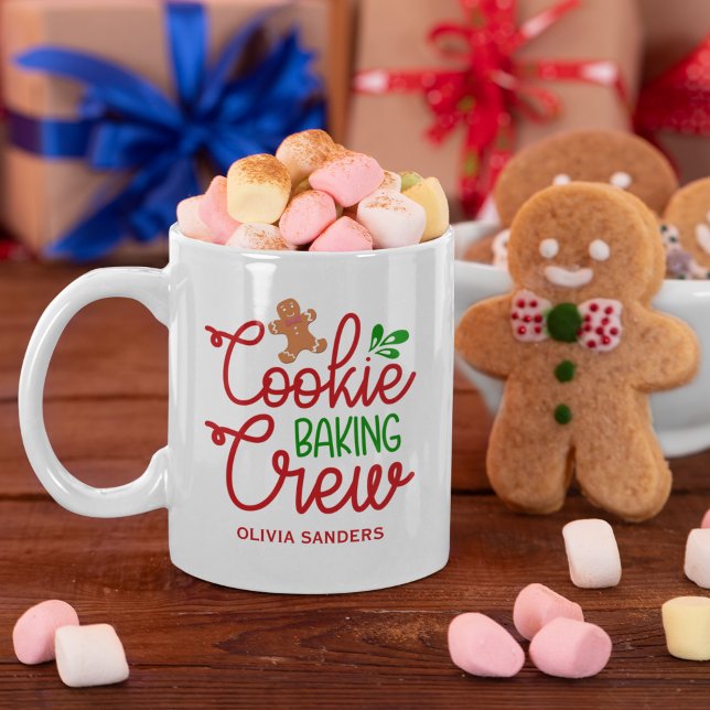 Cookie Baking Crew ,Cute Christmas Kaffemugg (Skapare uppladdad)