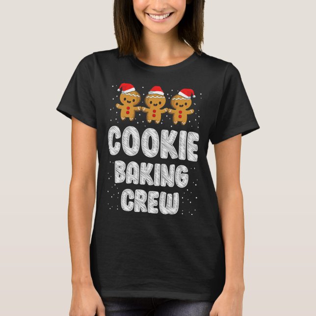 Cookie Baking Crew-familjen - julbrödder T Shirt (Framsida)