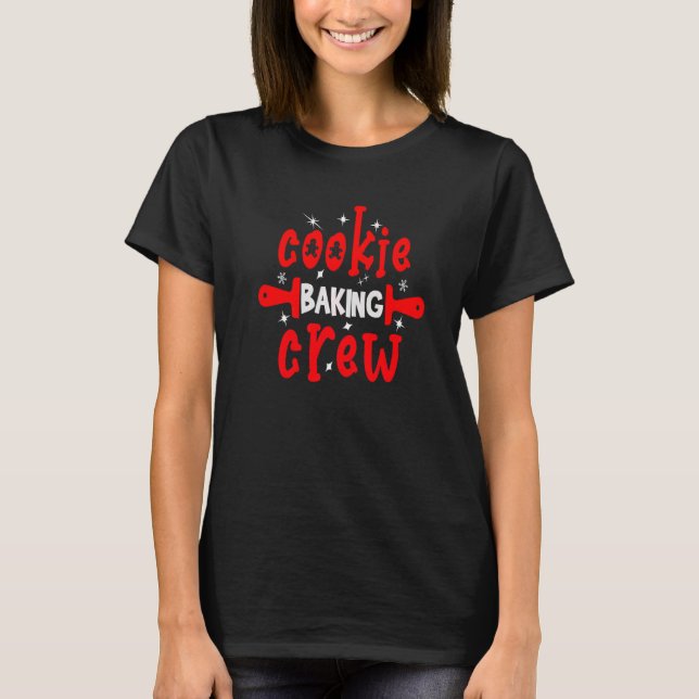Cookie Baking Crew-familjen - julbrödder T Shirt (Framsida)