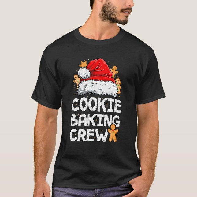 Cookie Baking Crew-familjens julbrödd T Shirt (Framsida)