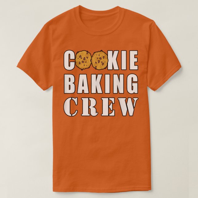Cookie Baking Crew Funny 988 T Shirt (Design framsida)
