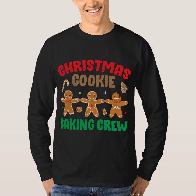 Cookie Baking Crew Funny Cute Matching Family Chri T Shirt (Framsida)