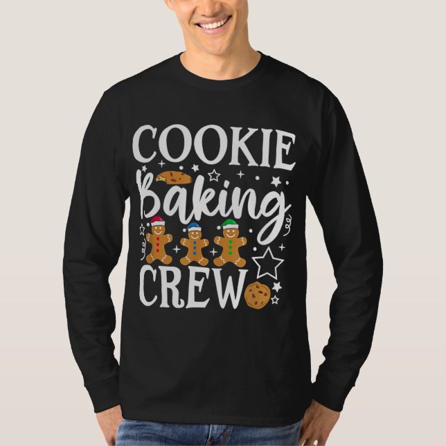 Cookie Baking Crew Funny Group Matching-jul T Shirt (Framsida)