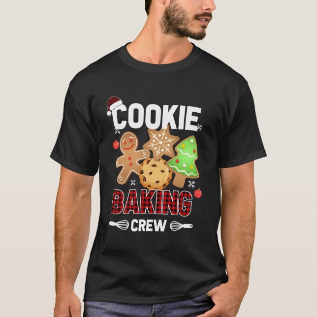 Cookie Baking Crew Funny Jul Gingerbröd Gif T Shirt (Framsida)