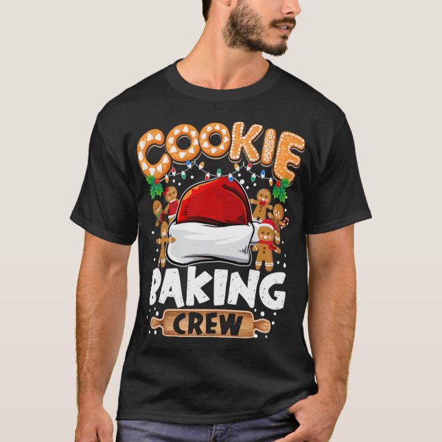 Cookie Baking Crew Funny jul Ljus Gingerbr T Shirt (Framsida)