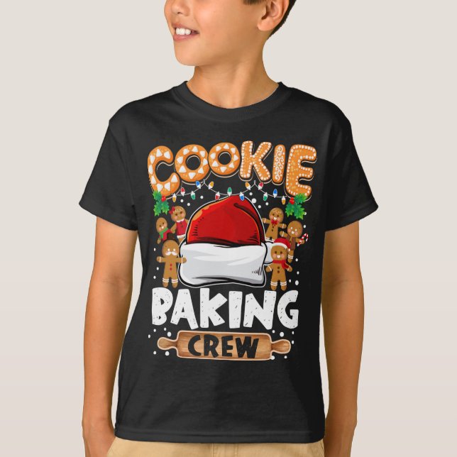 Cookie Baking Crew Funny jul Ljus Gingerbr T Shirt (Framsida)