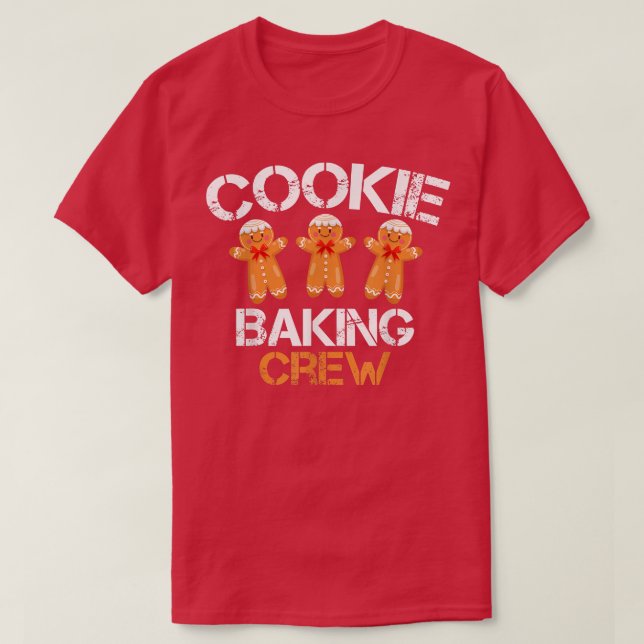 Cookie Baking Crew Funny jul Pajamas Family T Shirt (Design framsida)
