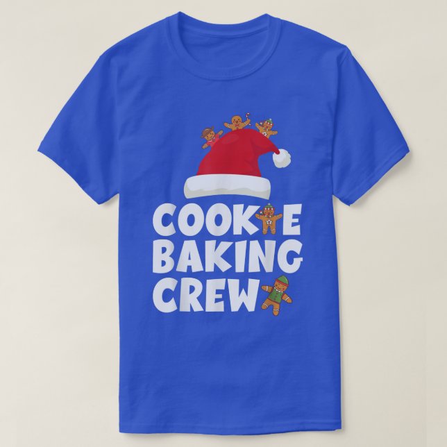Cookie Baking Crew Funny jul Pajamas Family T Shirt (Design framsida)