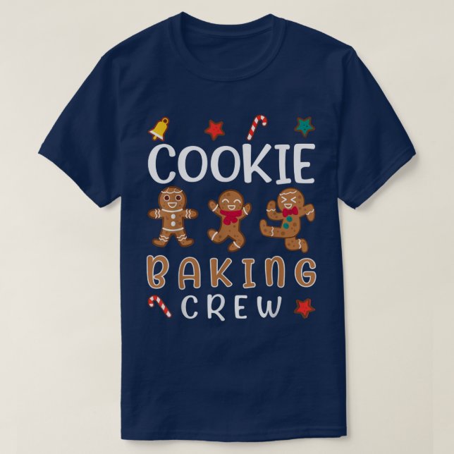 Cookie Baking Crew Funny Julafton Gingerbröd Cooki T Shirt (Design framsida)