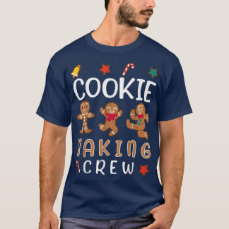 Cookie Baking Crew Funny Julafton Gingerbröd Cooki T Shirt