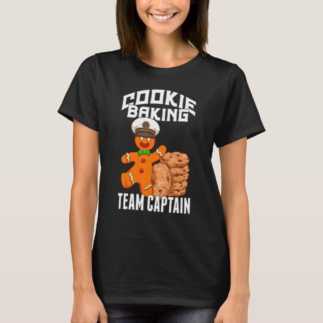 Cookie Baking Crew   Gingerbread Baking Team Capta T Shirt (Framsida)