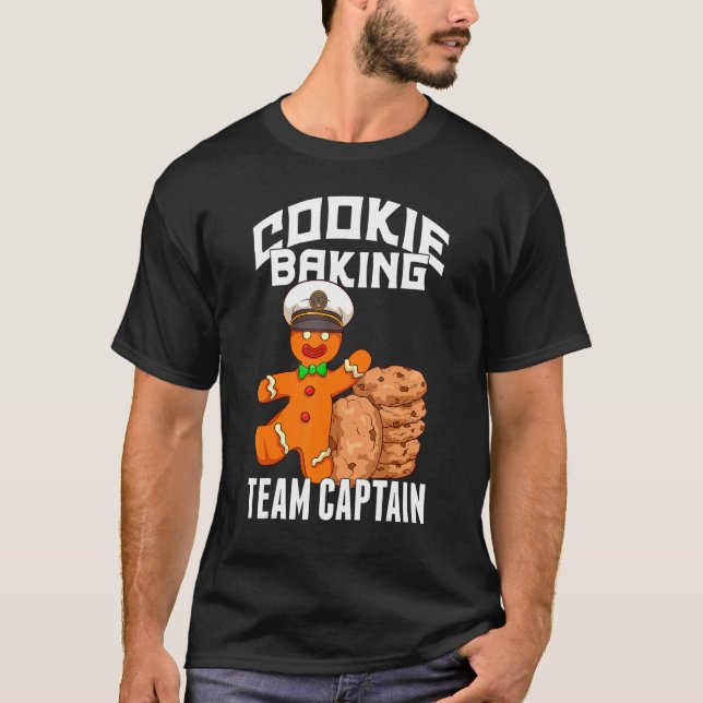 Cookie Baking Crew   Gingerbread Baking Team Capta T Shirt (Framsida)