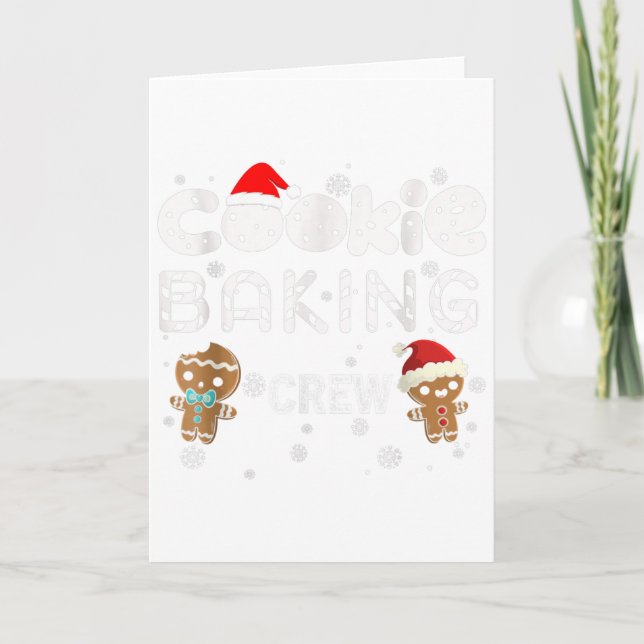 Cookie Baking Crew Gingerbread Jul Kostym P Kort (Framsida)