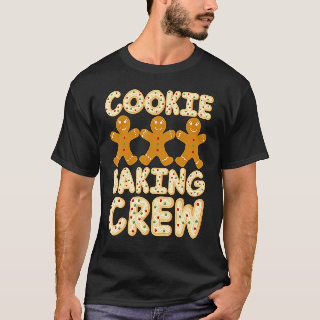 Cookie Baking Crew Gingerbread Men - Cute Family B T Shirt (Framsida)