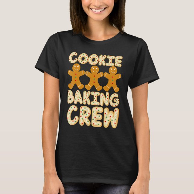Cookie Baking Crew Gingerbread Men - Cute Family B T Shirt (Framsida)