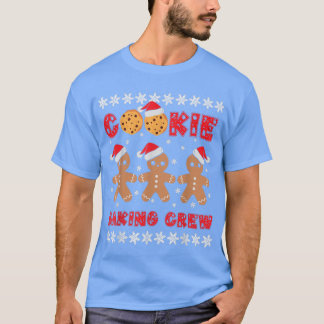 Cookie Baking Crew Gingerbread Men with Xmas Hats  T Shirt