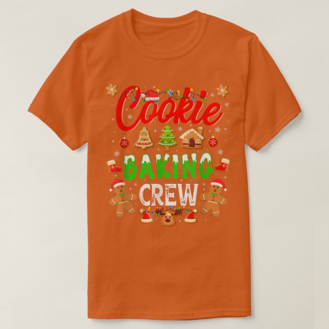 Cookie Baking Crew Gingerbröd jul 990 T Shirt (Design framsida)