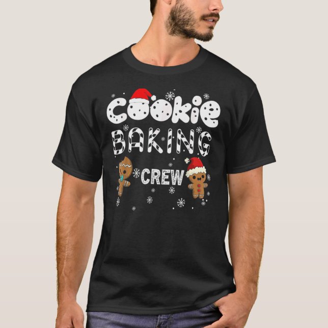 Cookie Baking Crew Gingertea jul Costume P T Shirt (Framsida)