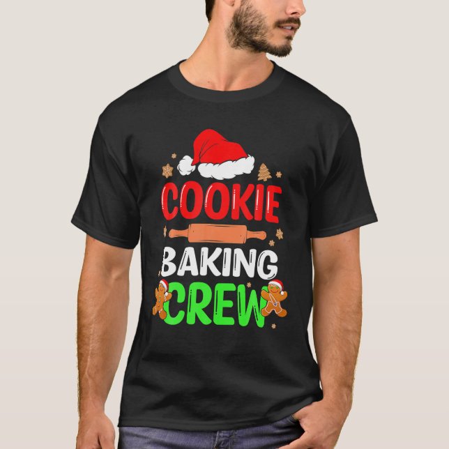 Cookie Baking Crew God jul jul Pajama T Shirt (Framsida)