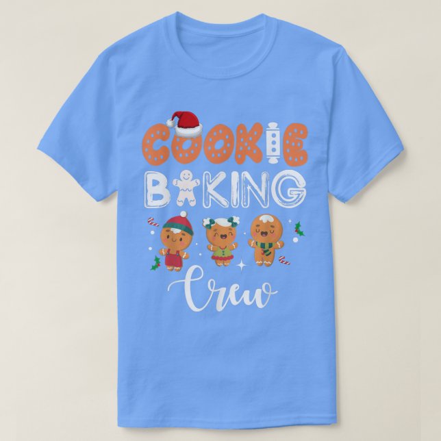 Cookie Baking Crew-gruppen för julgransbröd T Shirt (Design framsida)