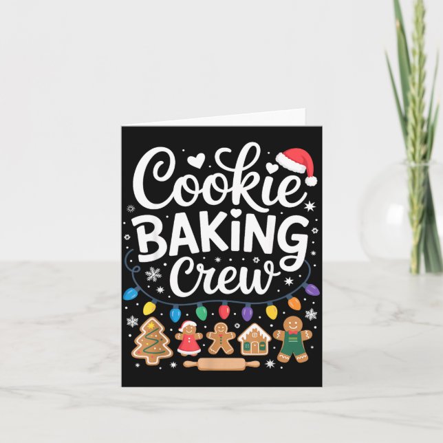 Cookie Baking Crew Holiday Squad Gingerbread Chris Kort (Framsida)