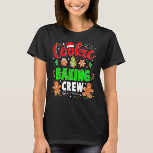 Cookie Baking Crew Jul Pepparkakor Santa Fam T Shirt