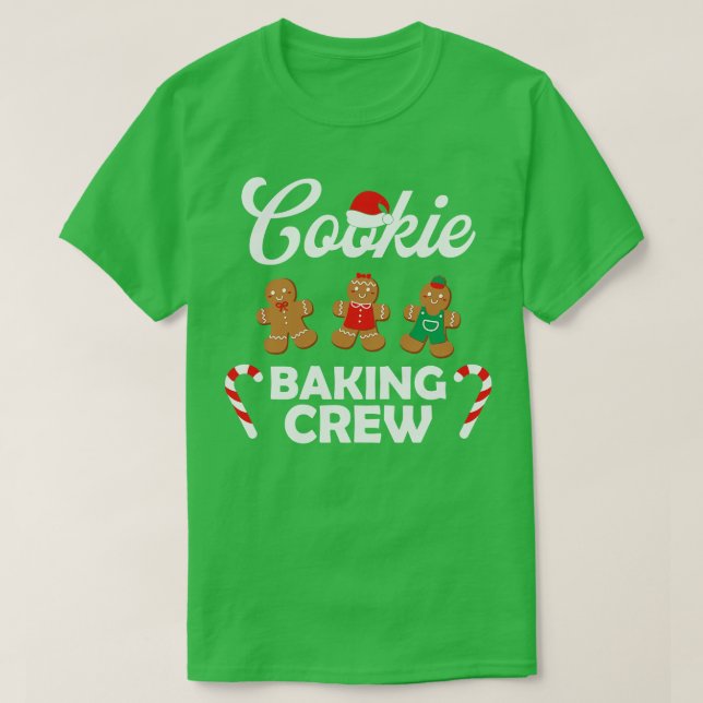 Cookie Baking Crew-julbrödder T Shirt (Design framsida)