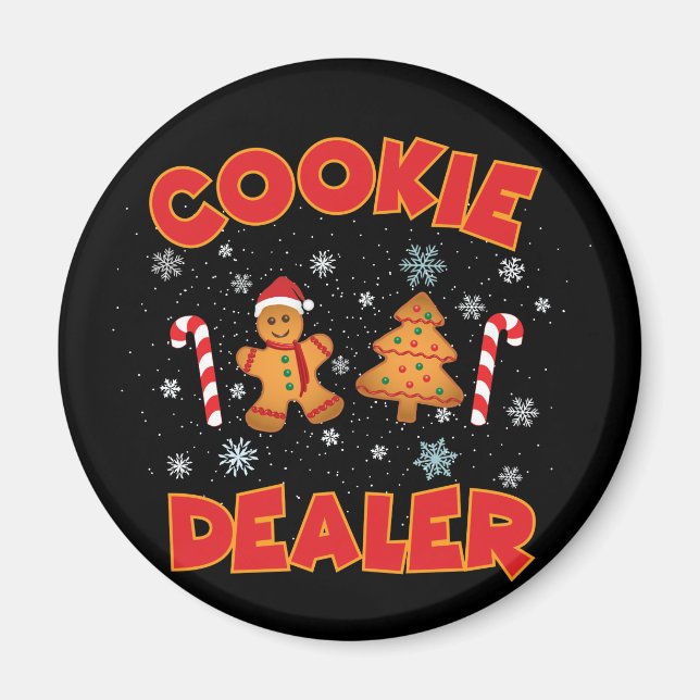 Cookie Baking Crew-julen Magnet (Framsidan)