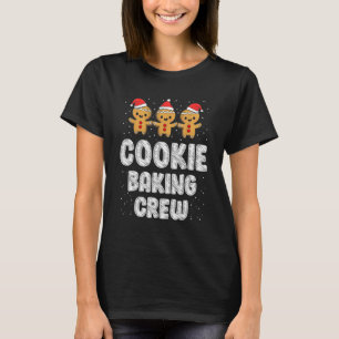 Cookie Baking Crew-julfamiljen Gingertea Te T Shirt