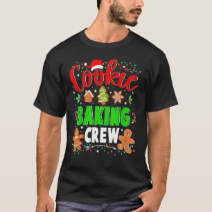 Cookie Baking Crew Julgodis Santa Fam T Shirt