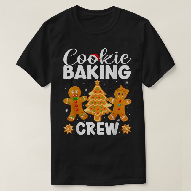 Cookie Baking Crew-julklapp Gingerbröd Gi T Shirt (Design framsida)