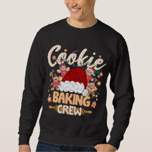 Cookie Baking Crew jultomten Gingerbröd Xma Lång Ärmad Tröja