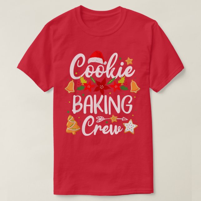 Cookie Baking Crew jultomten Gingertea Tea T Shirt (Design framsida)